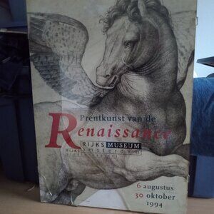Framed 1994 Renaissance Amsterdam poster.